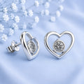 2ct Moissanite Metallic color Sterling Silver Earrings