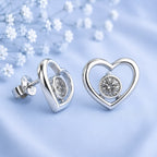 2ct Moissanite Metallic color Sterling Silver Earrings