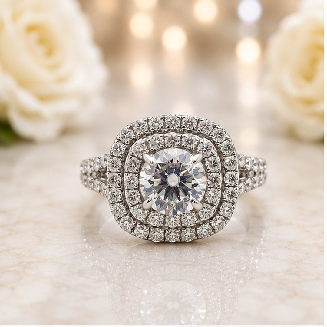 Moissanite 925 Sterling Silver Ring