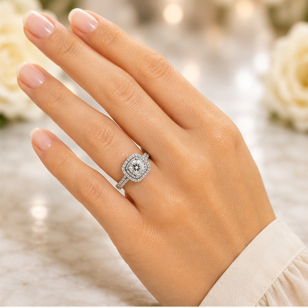 Moissanite 925 Sterling Silver Ring