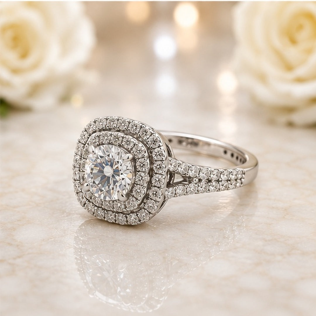 Moissanite 925 Sterling Silver Ring