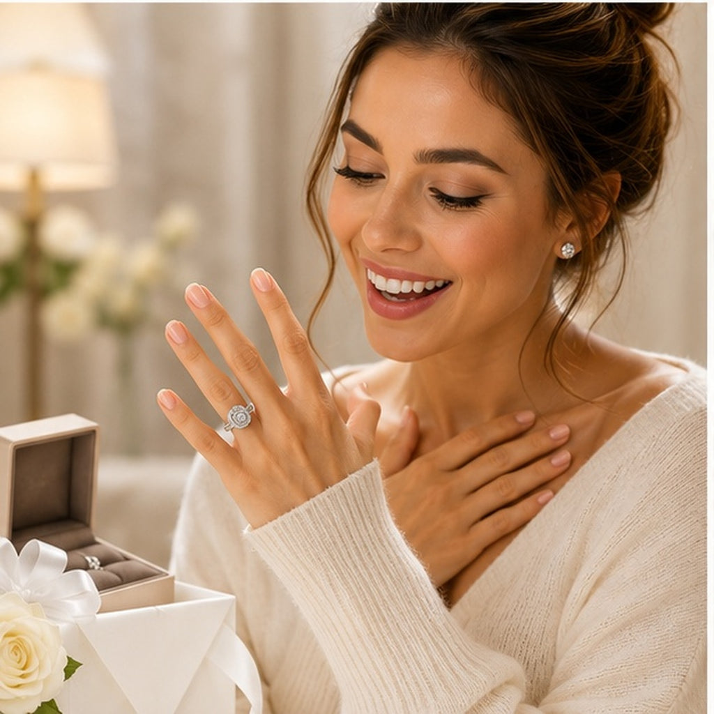 Moissanite 925 Sterling Silver Ring