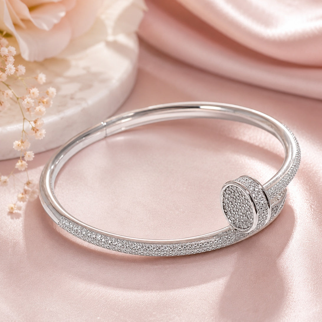 Moissanite Sterling Silver 925 Bracelet