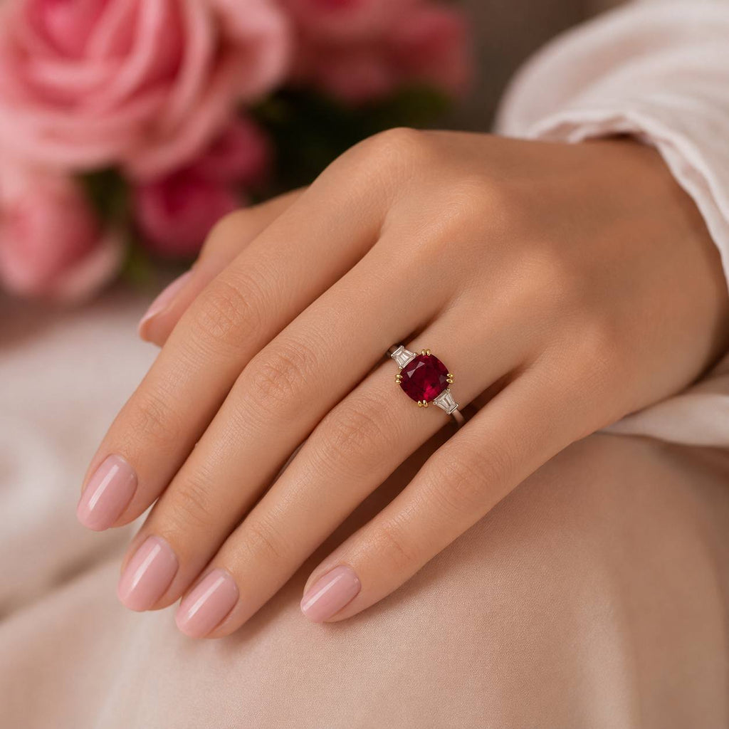 Ruby 925 Sterling Silver Ring