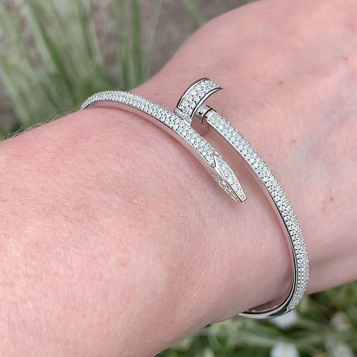 Moissanite Sterling Silver 925 Bracelet