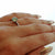 1ct Blue Moissanite Engagemnt Ring 925 Sterling Silver - SOPHYGEMS