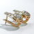 2 ctw Moissanite Gold Earrings Elegant Design - SOPHYGEMS