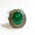 9ct Emerald Diamonds Vintage Gold-Silver Ring - SOPHYGEMS
