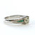 Antique Diamond & Emeralds 18K White Gold Ring - SOPHYGEMS