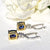 Blue Sapphire & Moissanites Fashion Silver Earrings - SOPHYGEMS