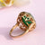 Emerald 4ct and Diamonds 14K Gold Ring - SOPHYGEMS