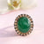 Emerald 4ct and Diamonds 14K Gold Ring - SOPHYGEMS