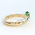 Emerald and Moissanites Engagement Gold Ring - SOPHYGEMS