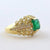 Emerald Diamonds Vintage 14K Gold Ring - SOPHYGEMS