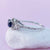 Natural Sapphire and Diamonds 18K White Gold Ring - SOPHYGEMS