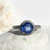 Natural Sapphire & Diamond 18K White Gold Ring - SOPHYGEMS