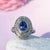 Sapphire and Diamond 14K White Gold Ring - SOPHYGEMS