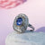 Sapphire and Diamond 14K White Gold Ring - SOPHYGEMS