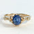 Sapphire and Diamonds Vintage Gold Ring - SOPHYGEMS