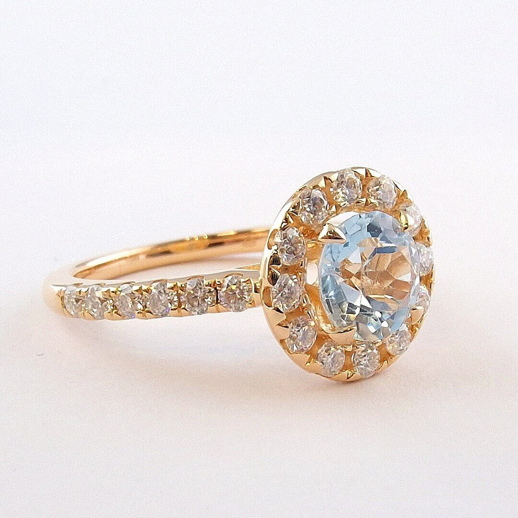 Topaz Moissanites 14K Gold Vermeil Ring - SOPHYGEMS